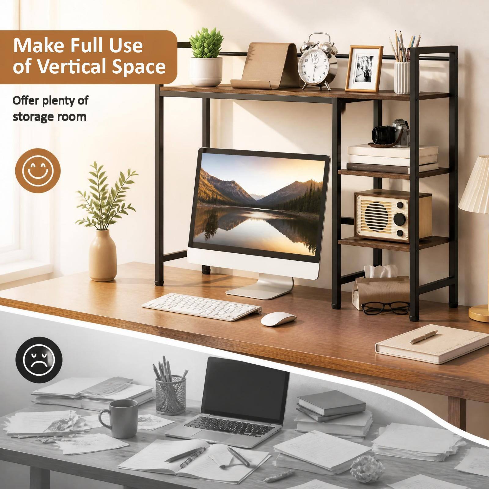 Make Full Use of Vertical Space

Offer plenty of storage room