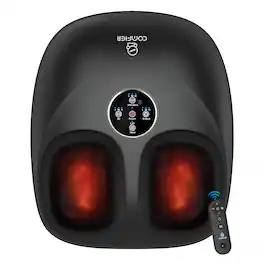 Comfier - Shiatsu Foot Massager with Remote, Fits up to Men Size 12 - Black