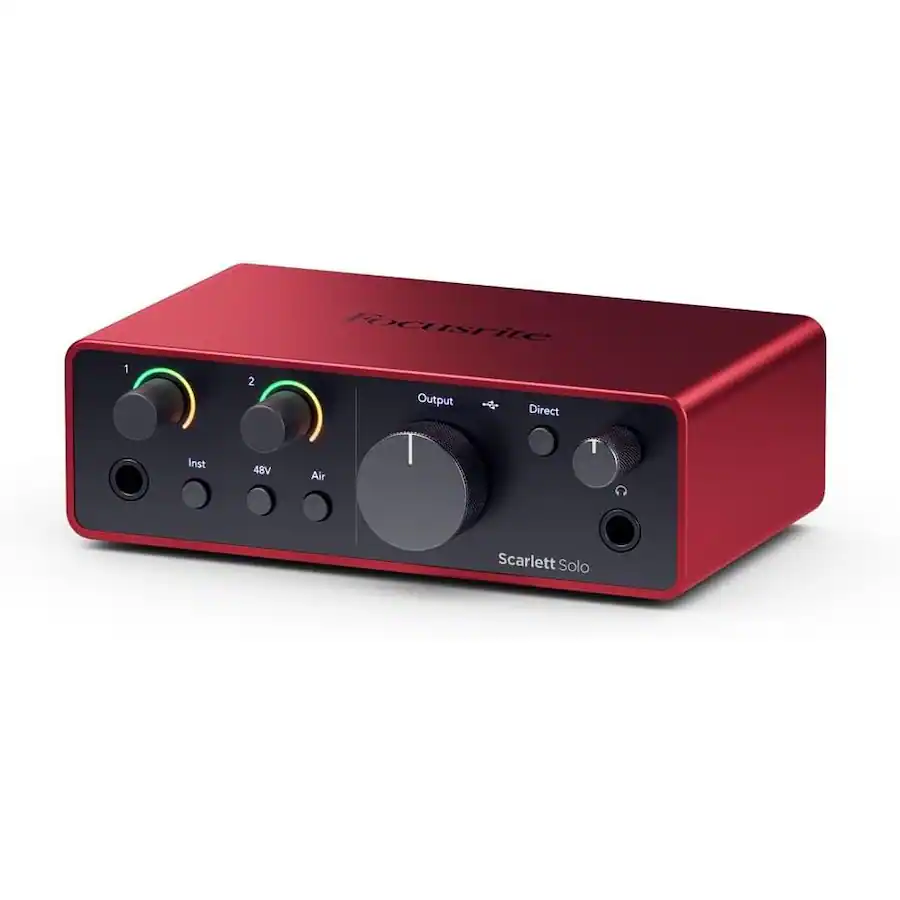 Focusrite Scarlett Solo 4th Gen USB C Audio Interface Studio Bundle ...