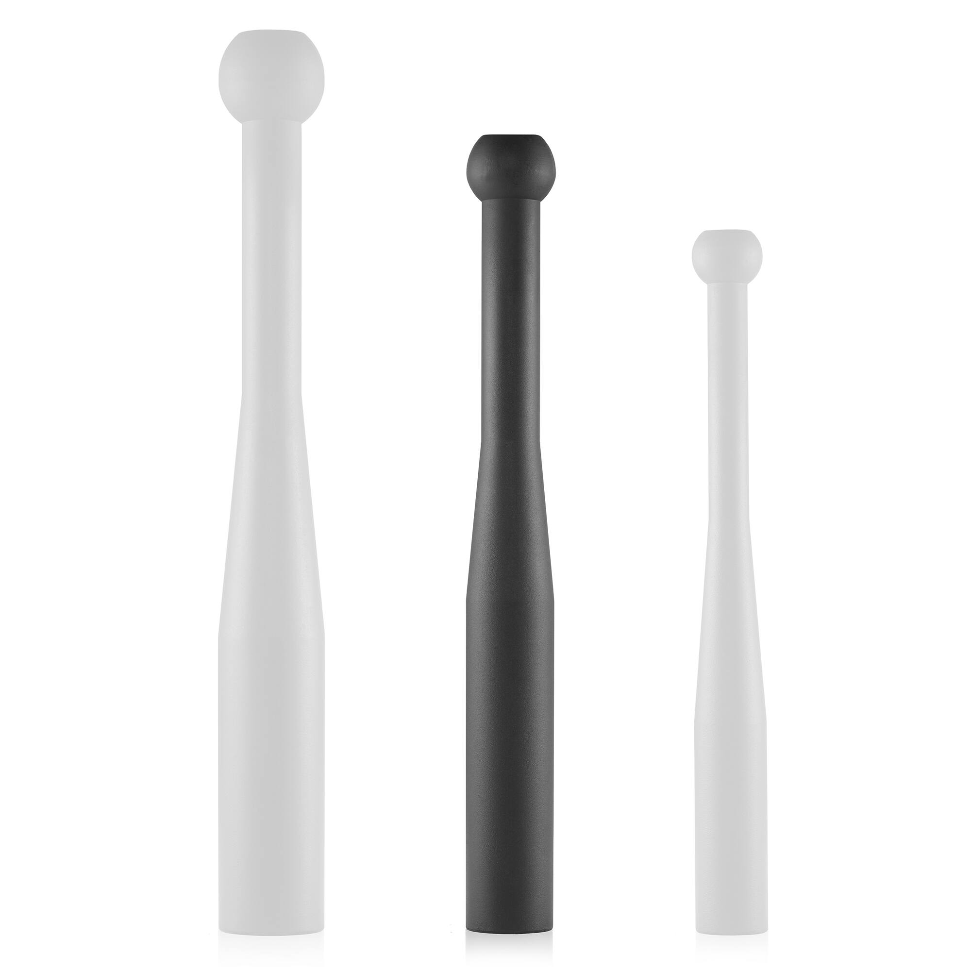 Alt View 3. Philosophy Gym - Indian Clubs Pair - Weighted Steel Exercise Club Bells - Black.