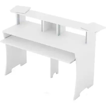 Front. Glorious - GLORIOUS Workbench Work Console (White) - White.