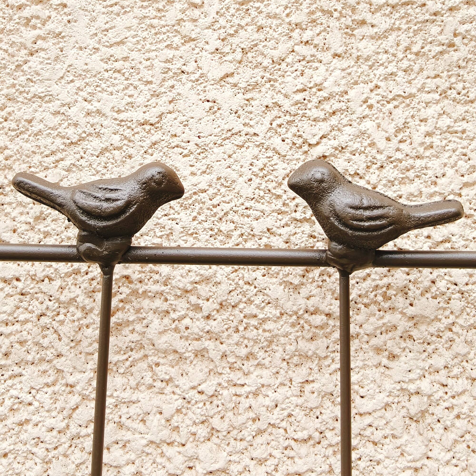 Alt View 2. Loheer - Rustproof Metal Garden Trellis Set 5.9 ft x 1.6 ft 2 Pack - Brown.