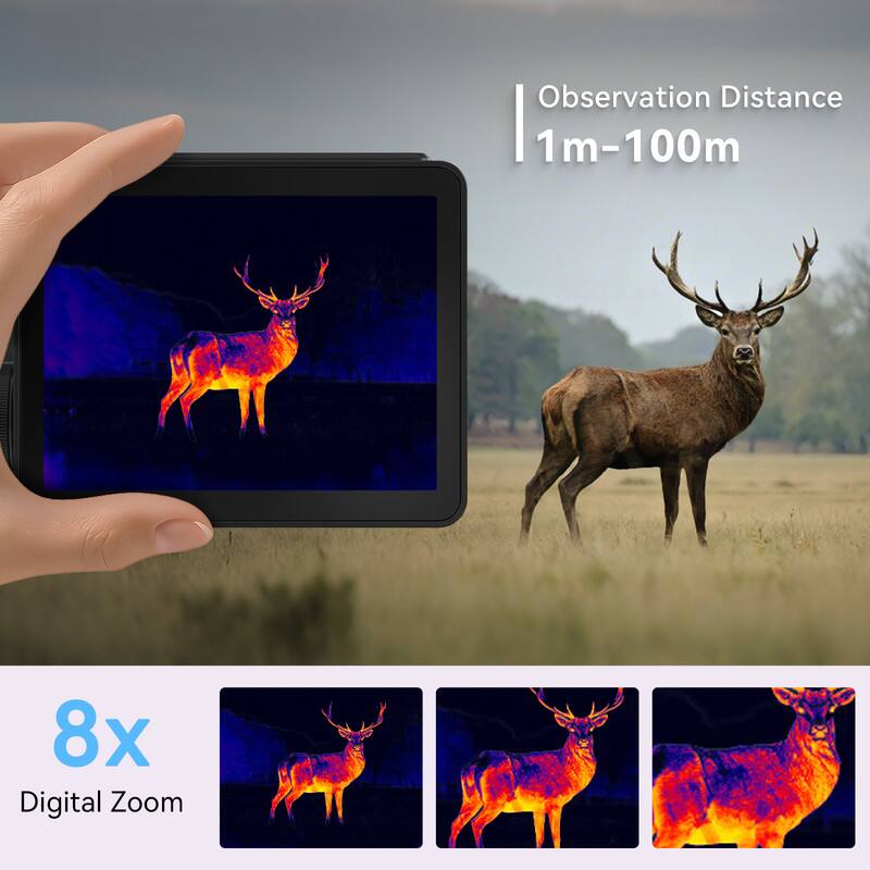 Observation Distance  
1m-100m  

8x Digital Zoom