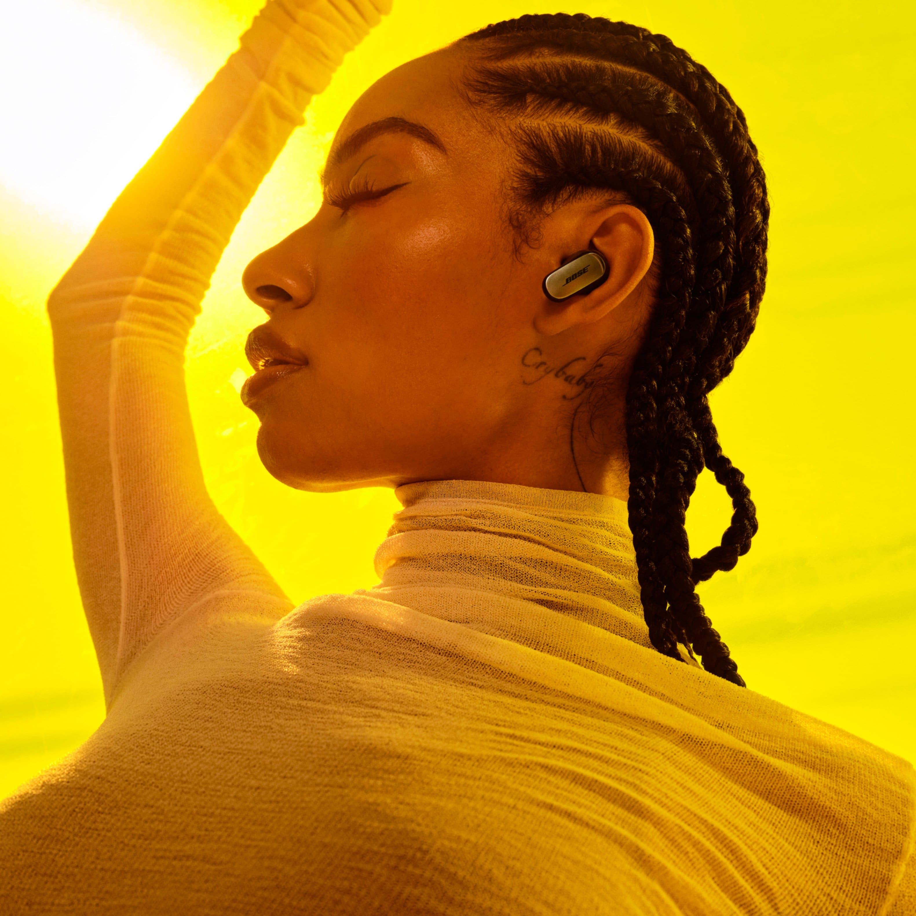 Alt View 18. Bose - QuietComfort Ultra True Wireless Noise Cancelling In-Ear Earbuds - Black.