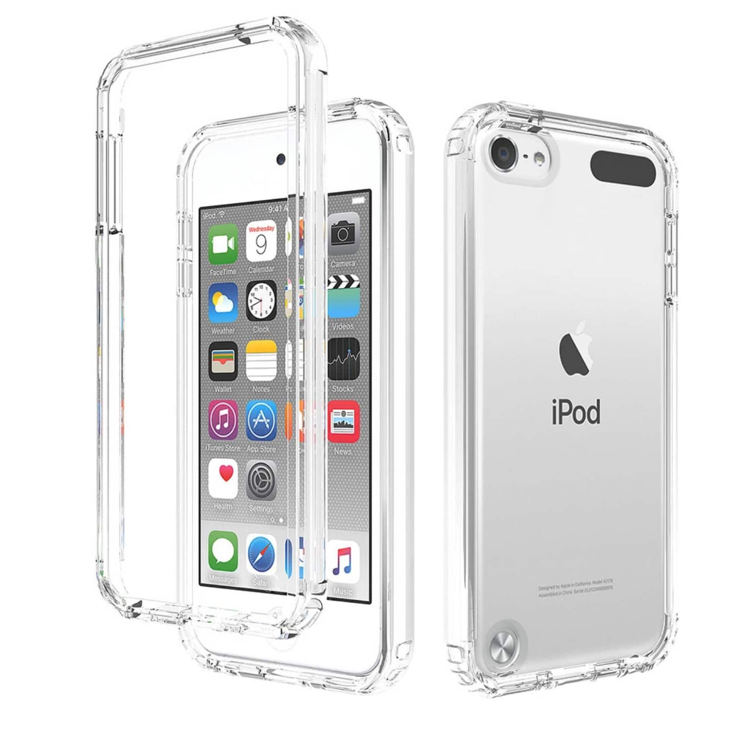 Stock Preferred - Hybrid Shockproof Case For Apple iPod Touch 5/6/7th Gen Gradient - Clear