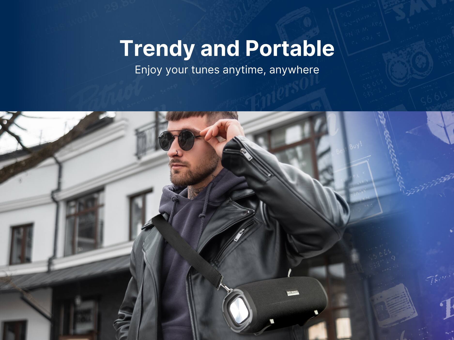 Trendy and Portable
Enjoy your tunes anytime, anywhere