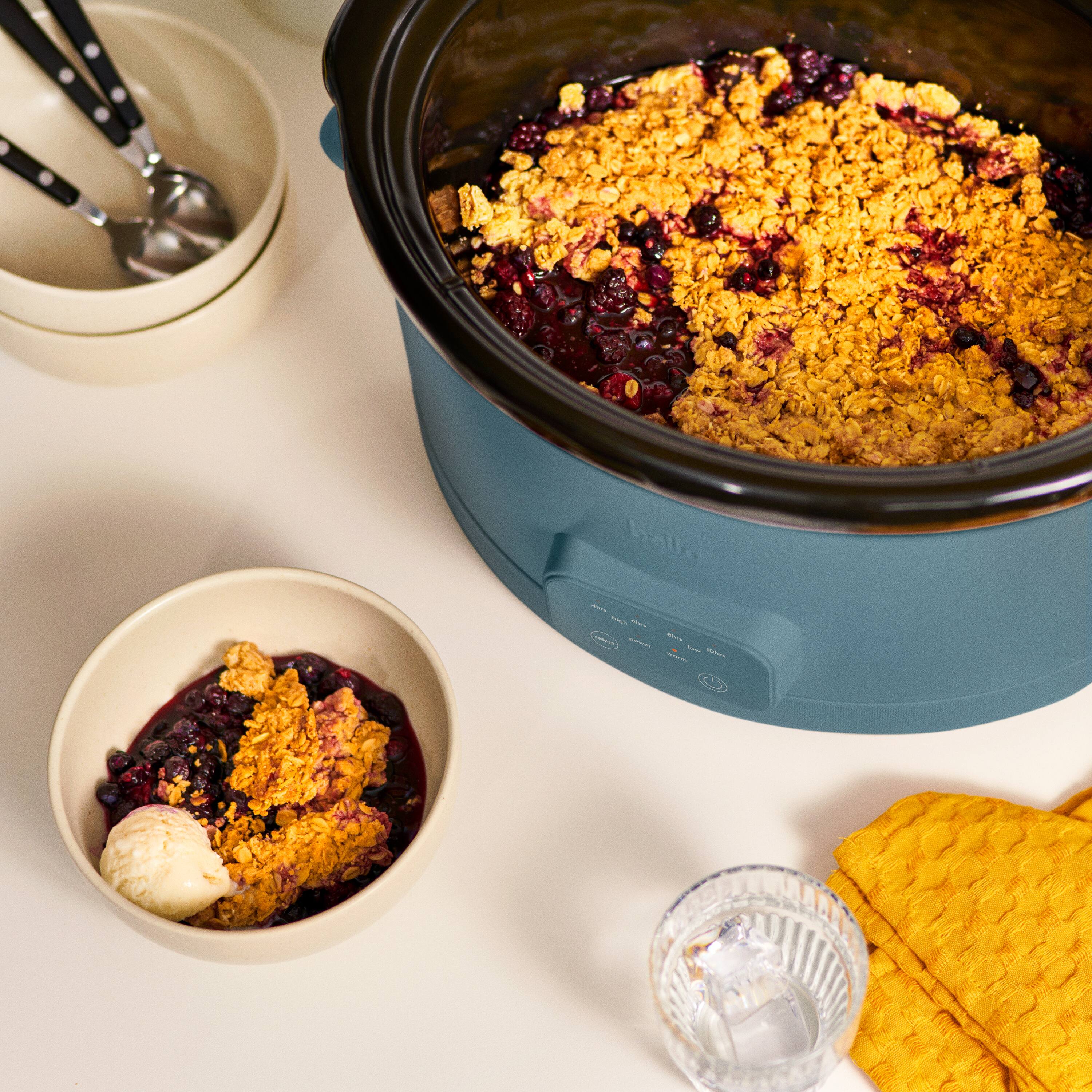 Alt View 7. Bella - 6-qt. Programmable Slow Cooker - Surf.