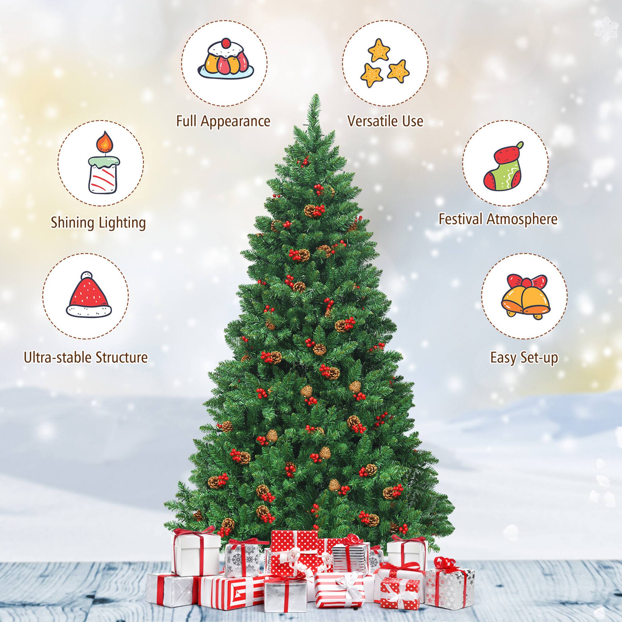 - Full Appearance
- Versatile Use
- Shining Lighting
- Festival Atmosphere
- Ultra-stable Structure
- Easy Set-up