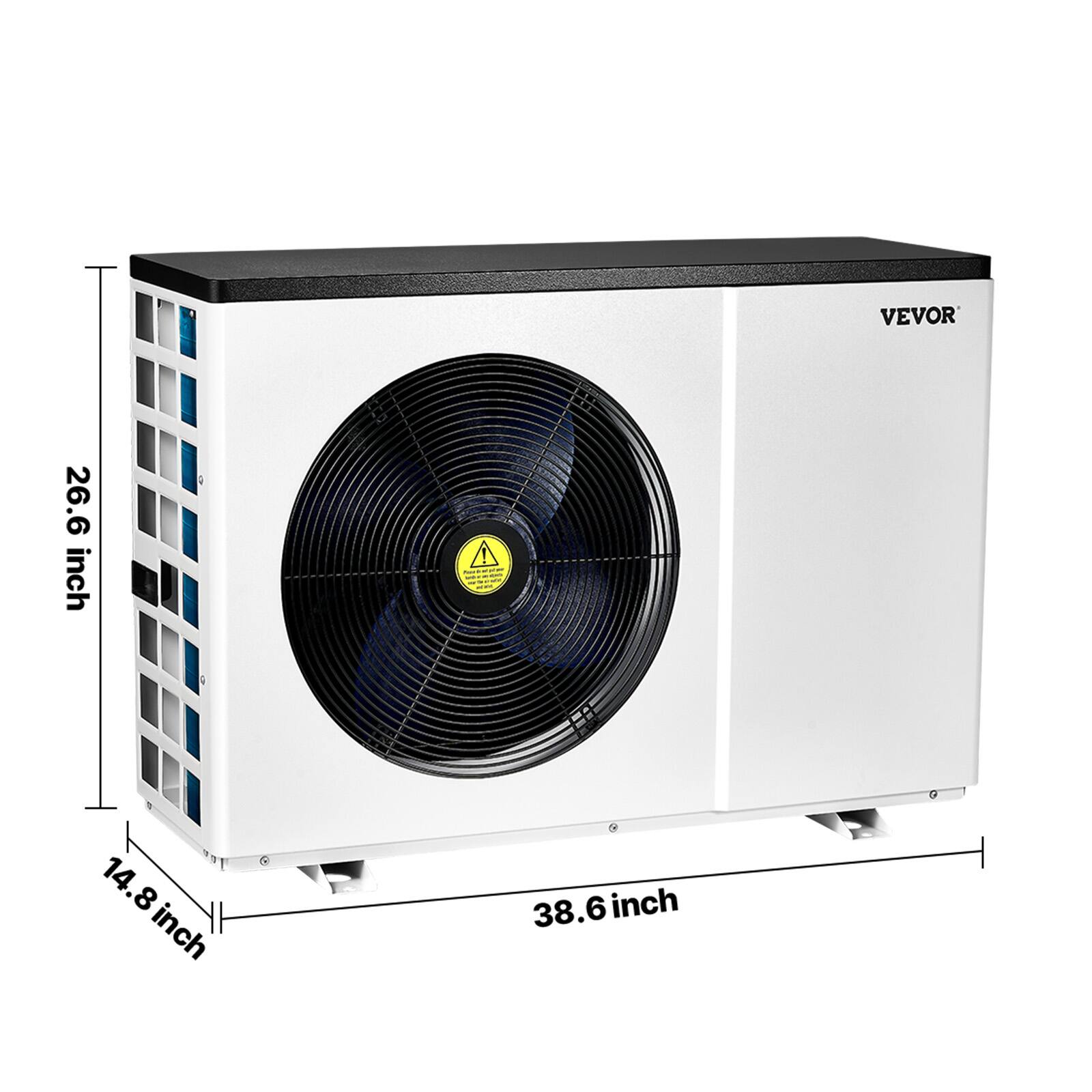 VEVOR  
26.6 inch  
14.8 inch  
38.6 inch