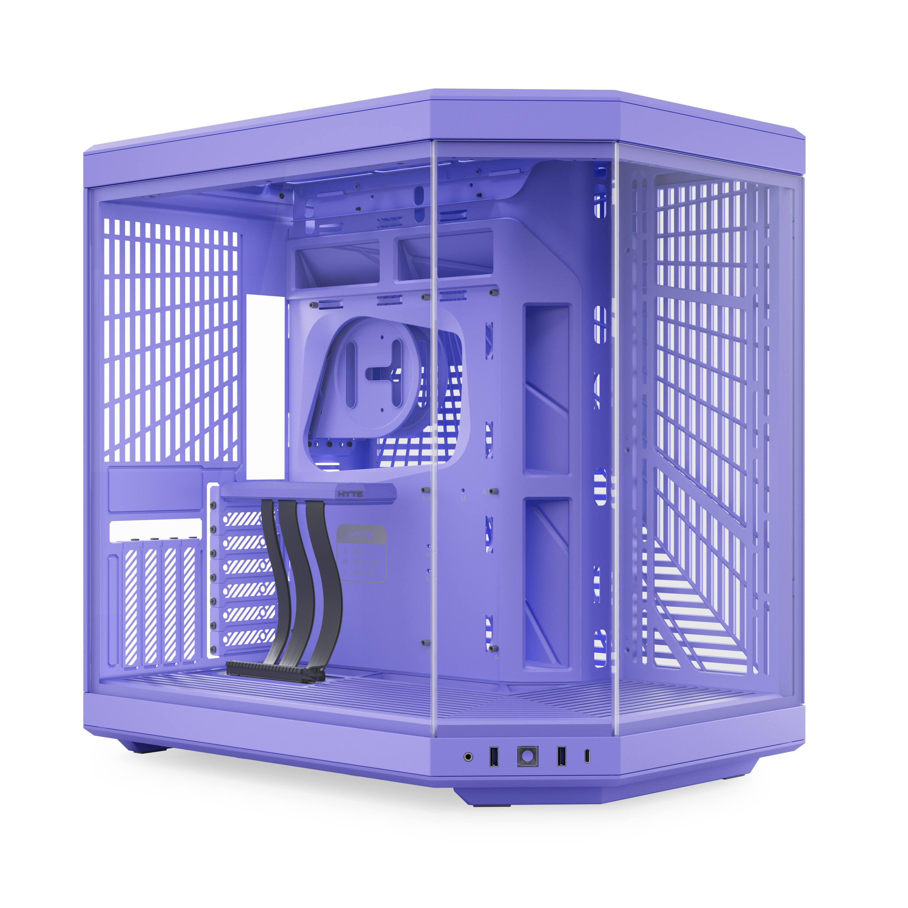 HYTE - Y70 Mid-Tower ATX Gaming PC Desktop Case with Riser Cable - Taro Milk