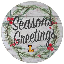 Jardine - Lipscomb Bisons 20'' x 20'' Season's Greetings Circle - White