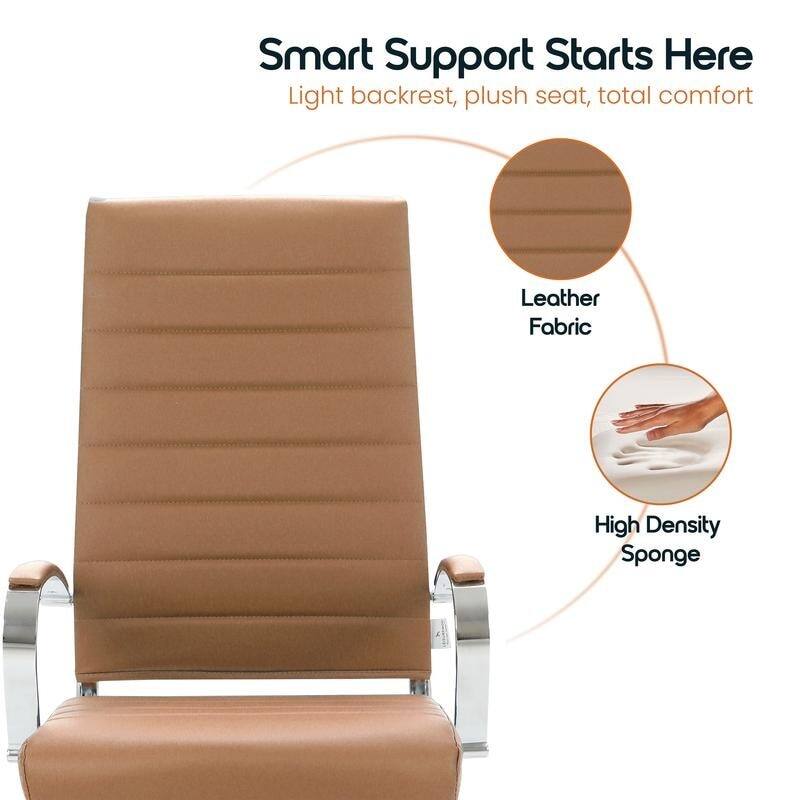 Smart Support Starts Here  
Light backrest, plush seat, total comfort  

- Leather Fabric  
- High Density Sponge