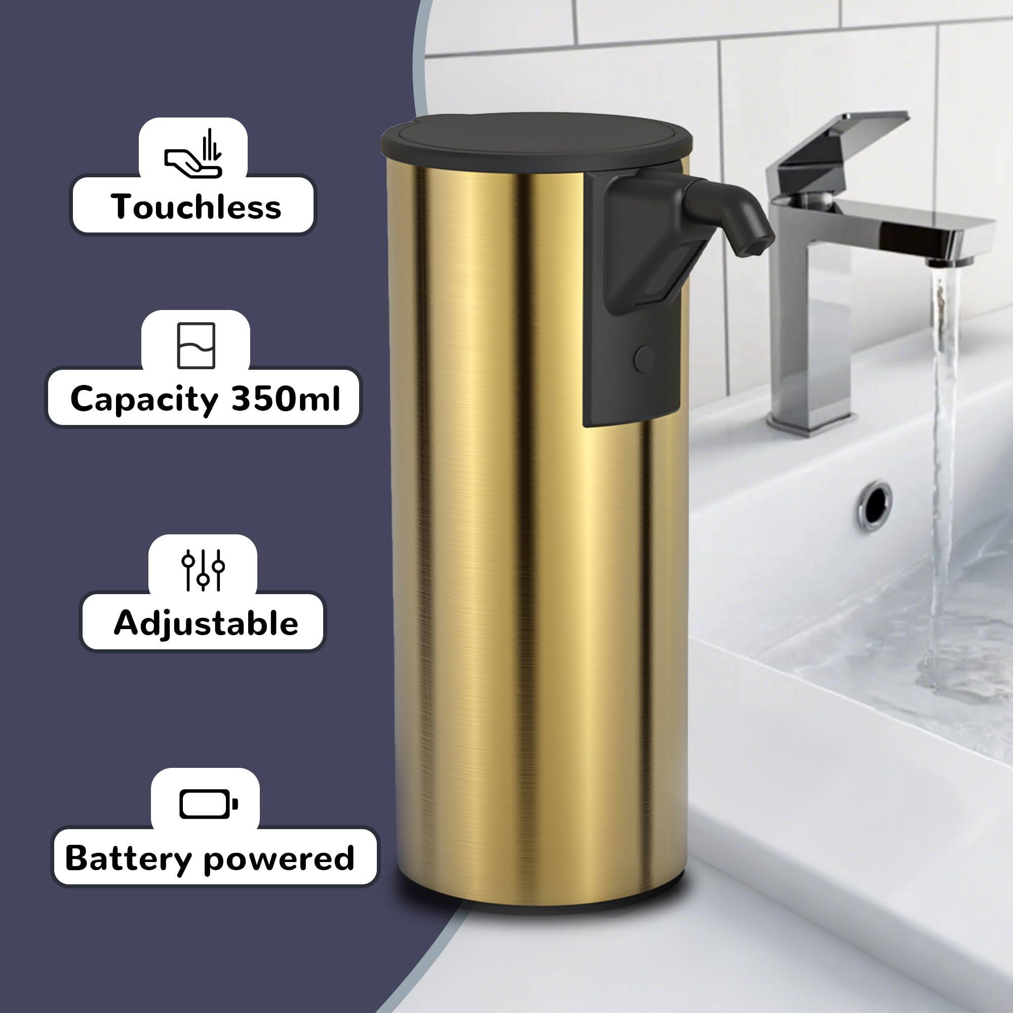 Touchless  
Capacity 350ml  
Adjustable  
Battery powered