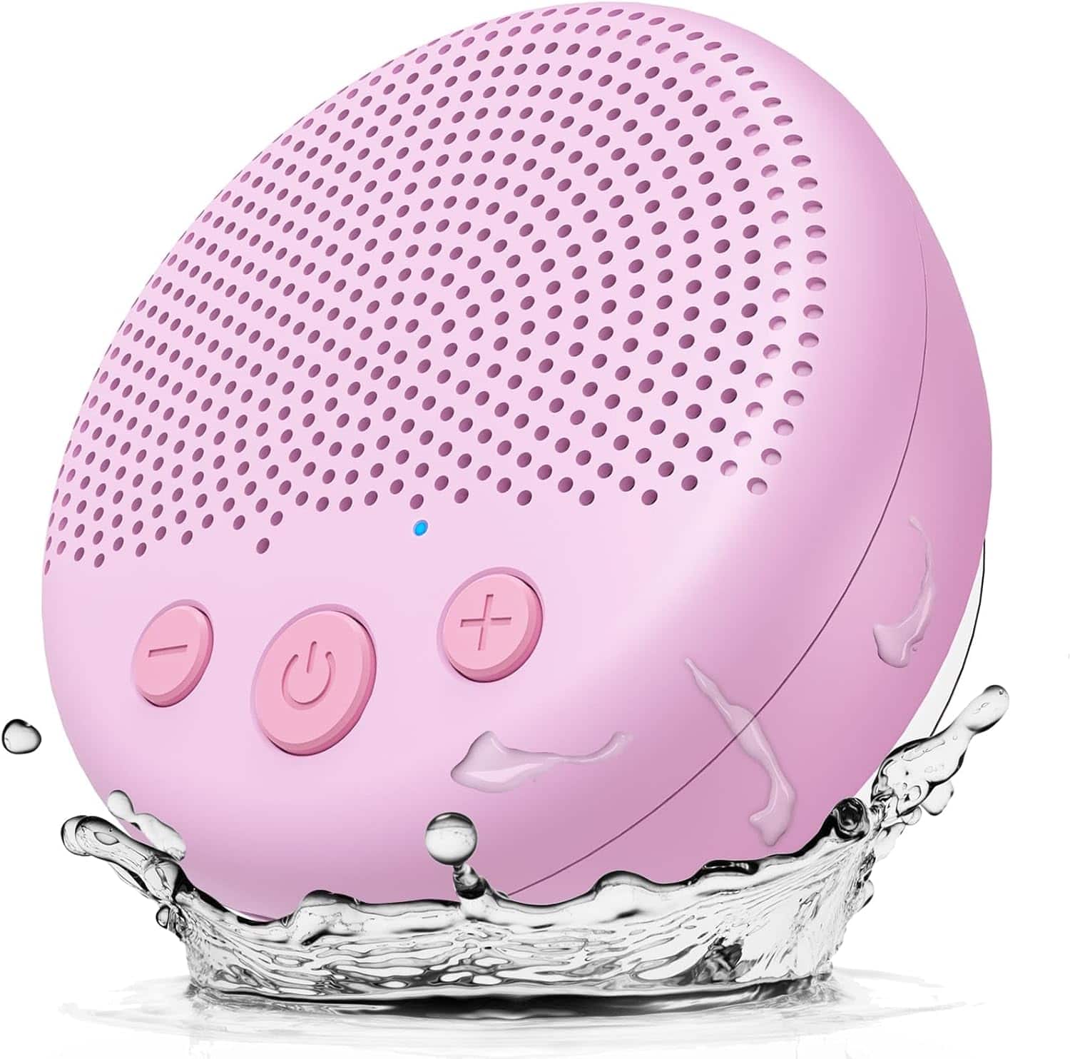FINEAK - Waterproof Bluetooth Shower Speaker-Portable, Loud Sound & Suction Cup - Pink