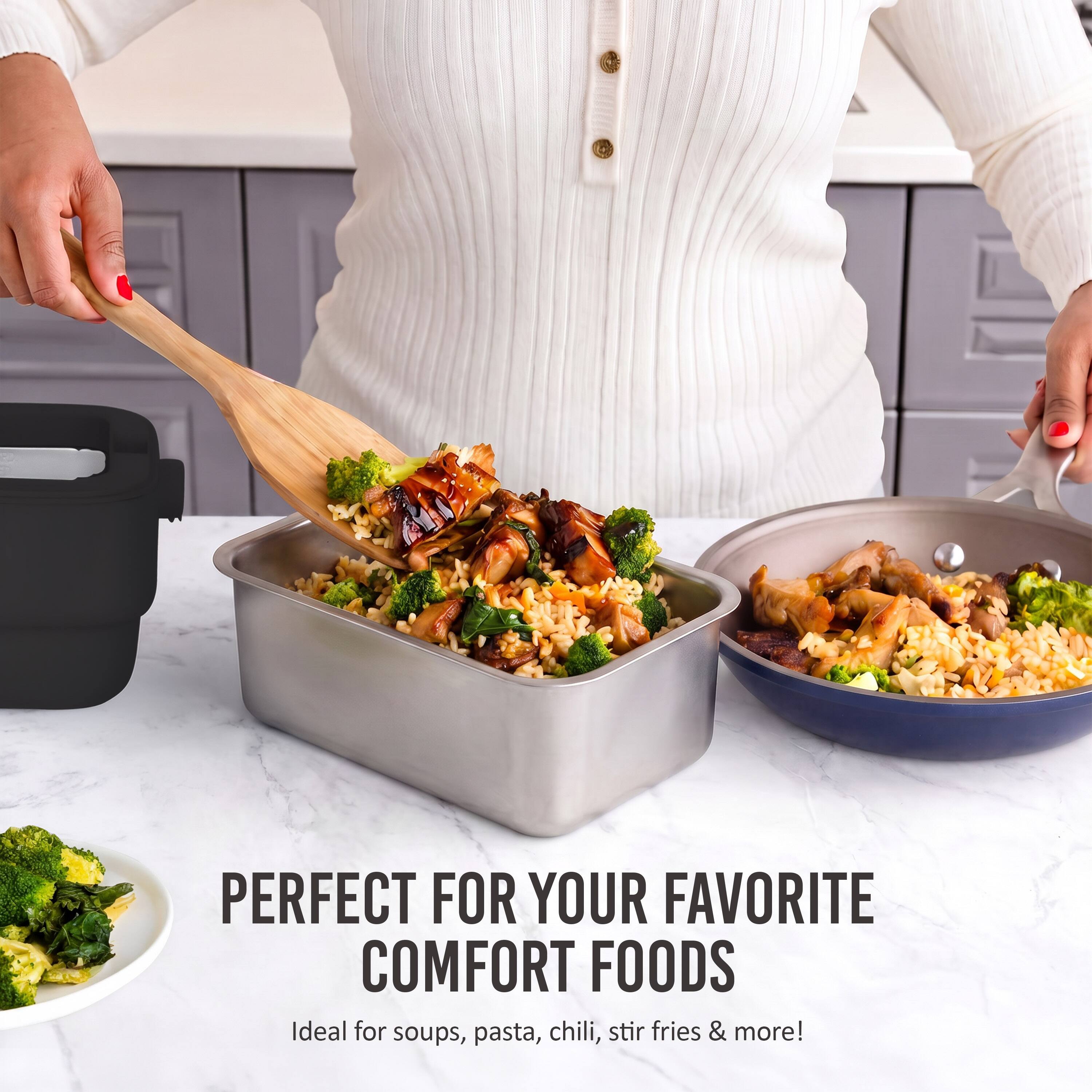 PERFECT FOR YOUR FAVORITE COMFORT FOODS  
Ideal for soups, pasta, chili, stir fries & more!