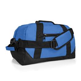 Paradigms Interiors - 14" Small Duffle Bag Two Toned Gym Travel - Royal Blue-14" X 8-1/2" X 8-1/2"