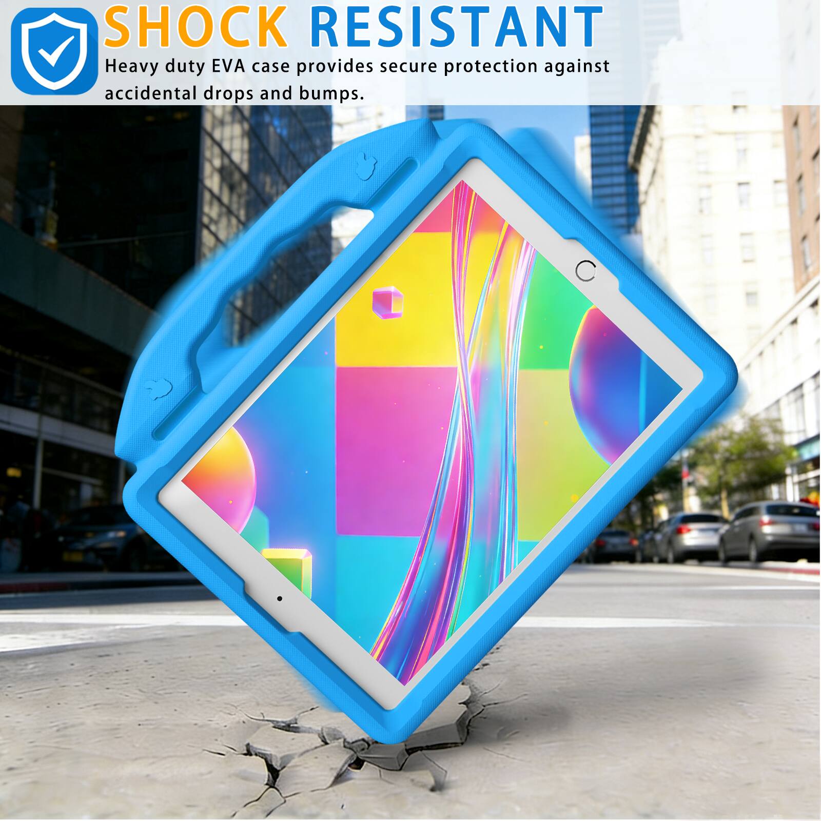 SHOCK RESISTANT  
Heavy duty EVA case provides secure protection against accidental drops and bumps.