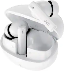 PopMarket - JVC HA-D6TW Bluetooth 5.4 True Wireless Earbuds With Charging Case (White) - HEADPHONES - Multicolor