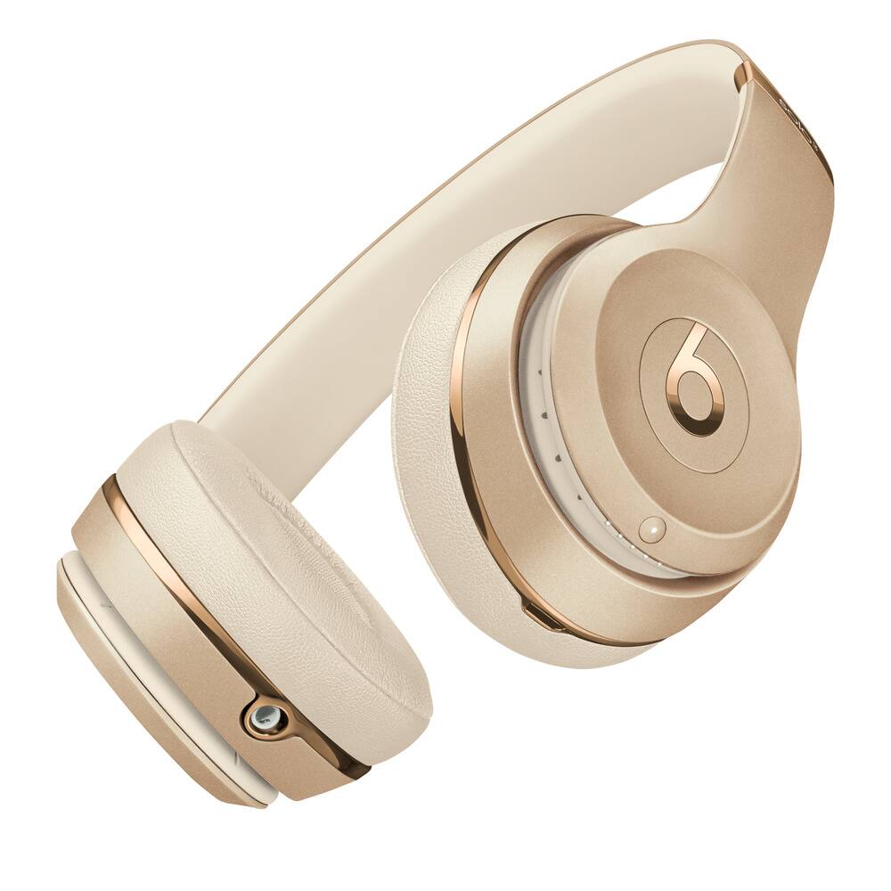 Back. Beats - Beats Solo3 Wireless On-Ear Headphones - Gold - Gold.