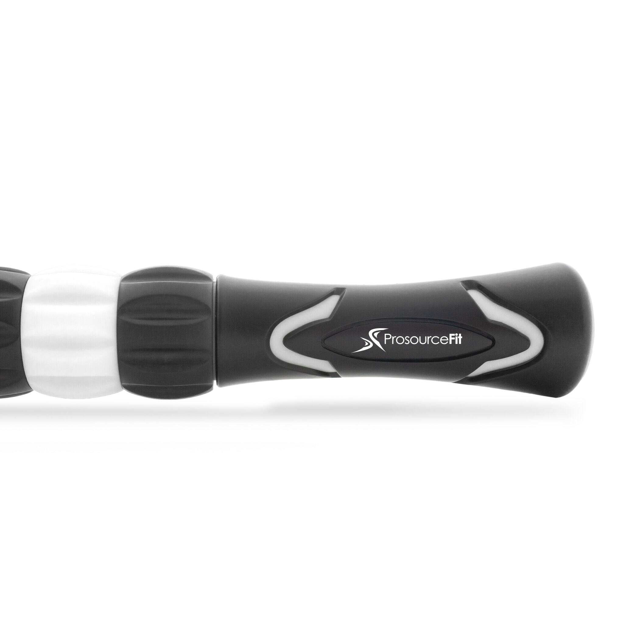 Left. ProsourceFit - ProsourceFit Massage Stick Roller - Black/White.