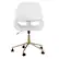 Alt View 21. Martha Stewart - Tyla Faux Leather Office Chair - White Faux Leather/Polished Brass.