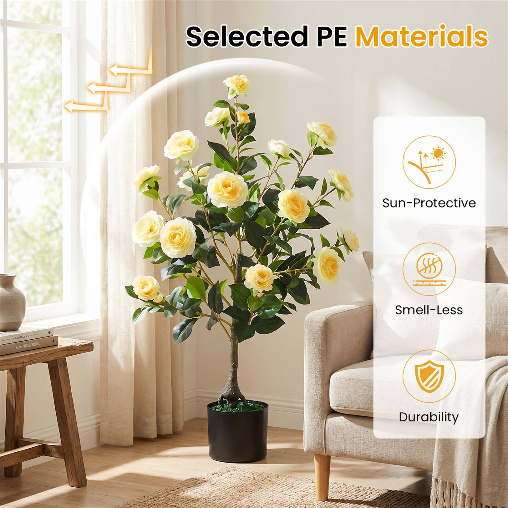 Selected PE Materials  
Sun-Protective  
Smell-Less  
Durability