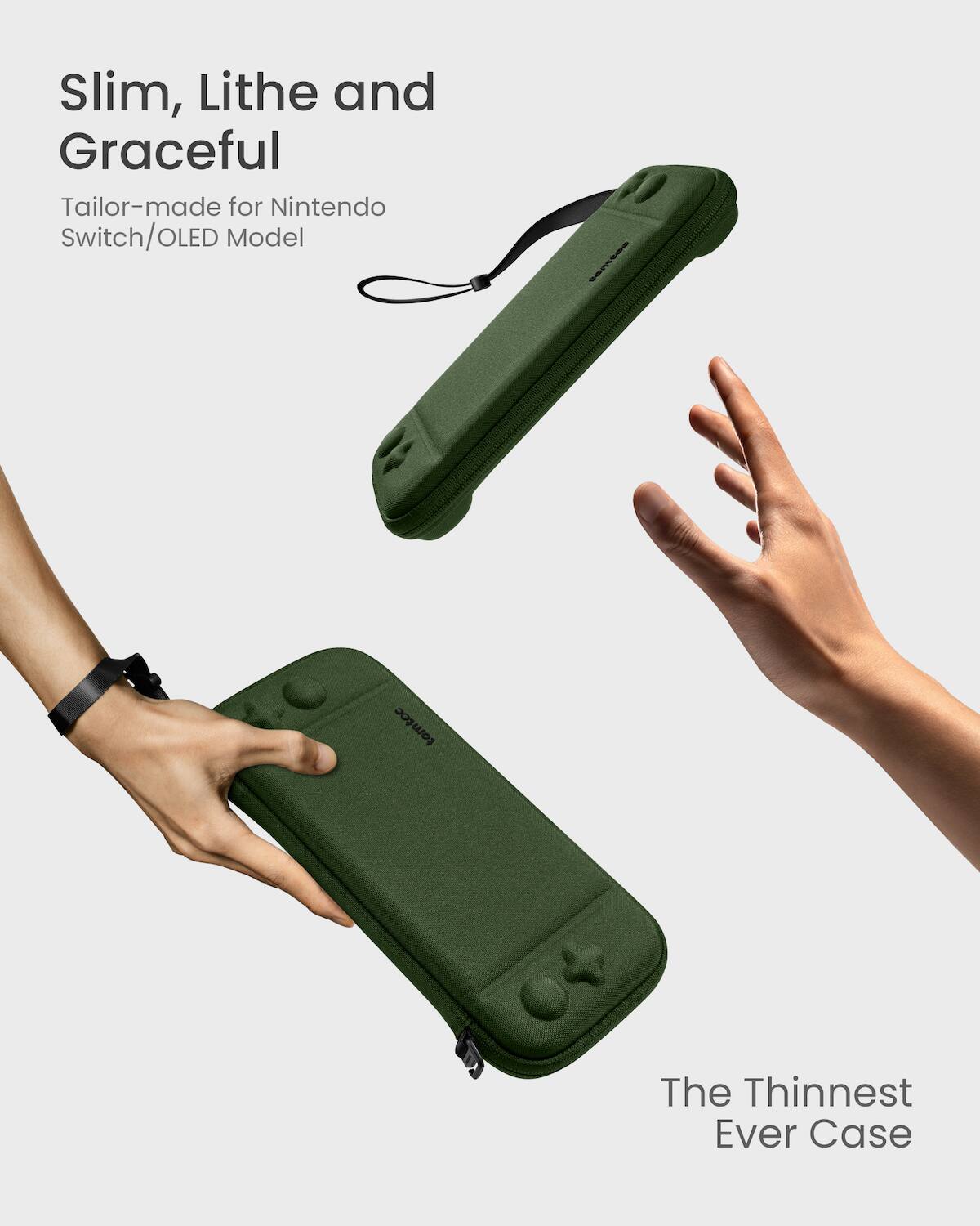 Slim, Lithe and Graceful Tailor-made for Nintendo Switch/OLED Model - The Thinnest Ever Case