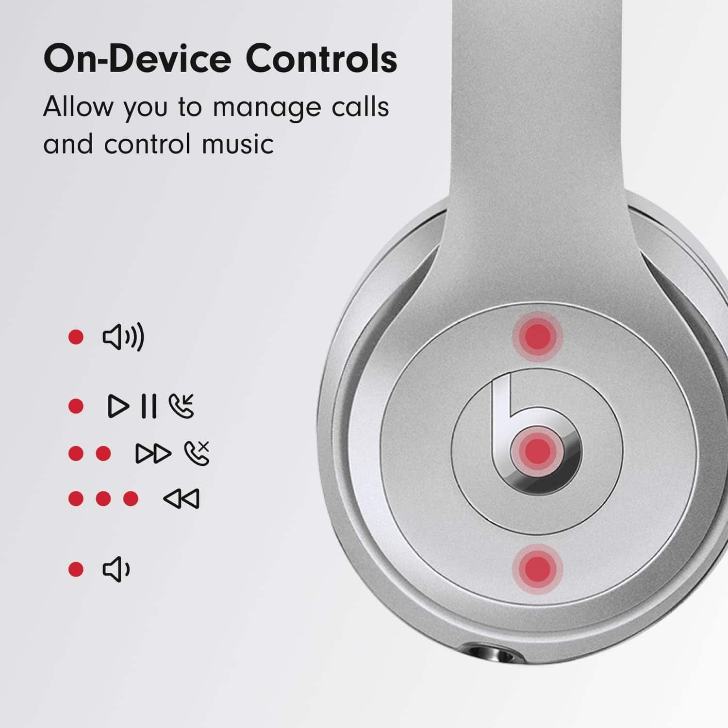 Beats Solo3 Wireless On Ear Headphones (Latest Model) Silver