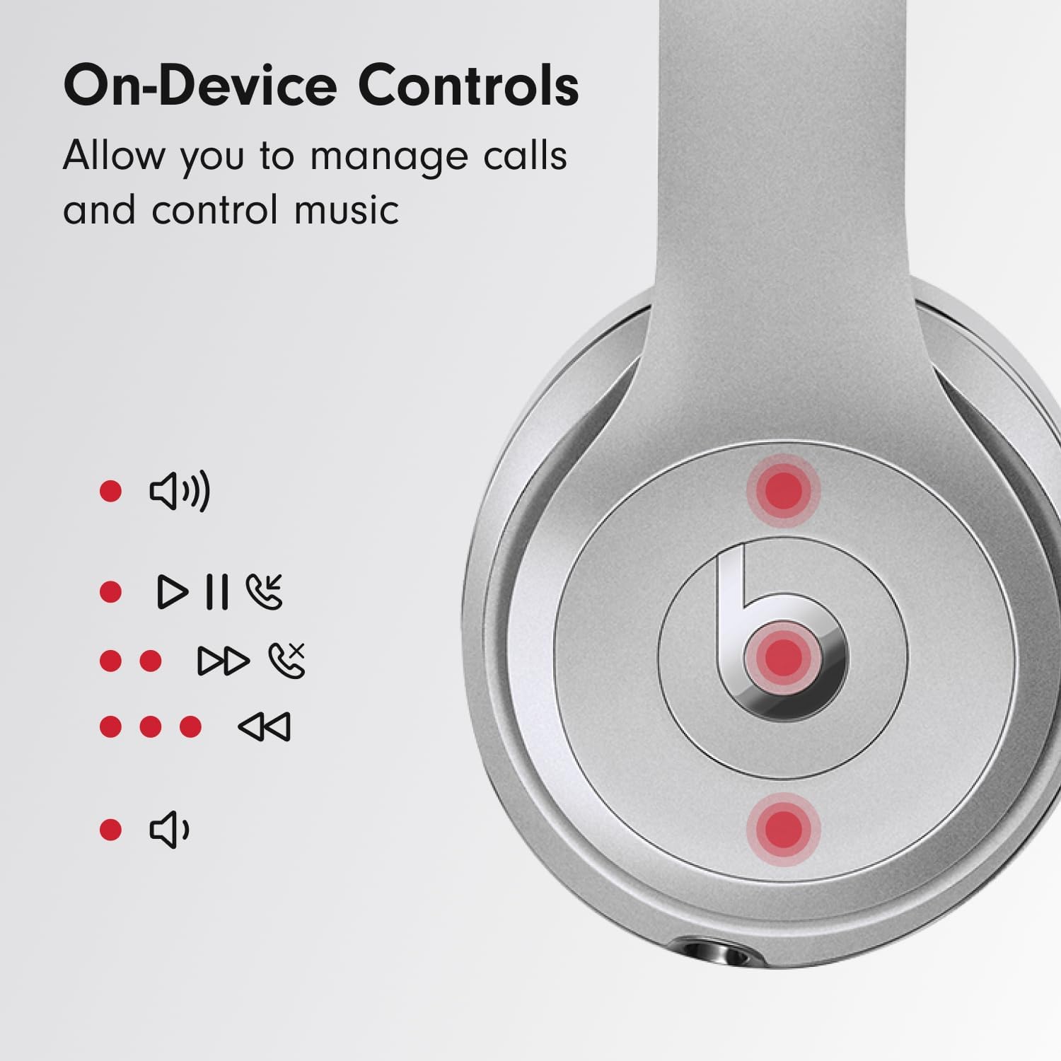 On-Device Controls

Allow you to manage calls and control music