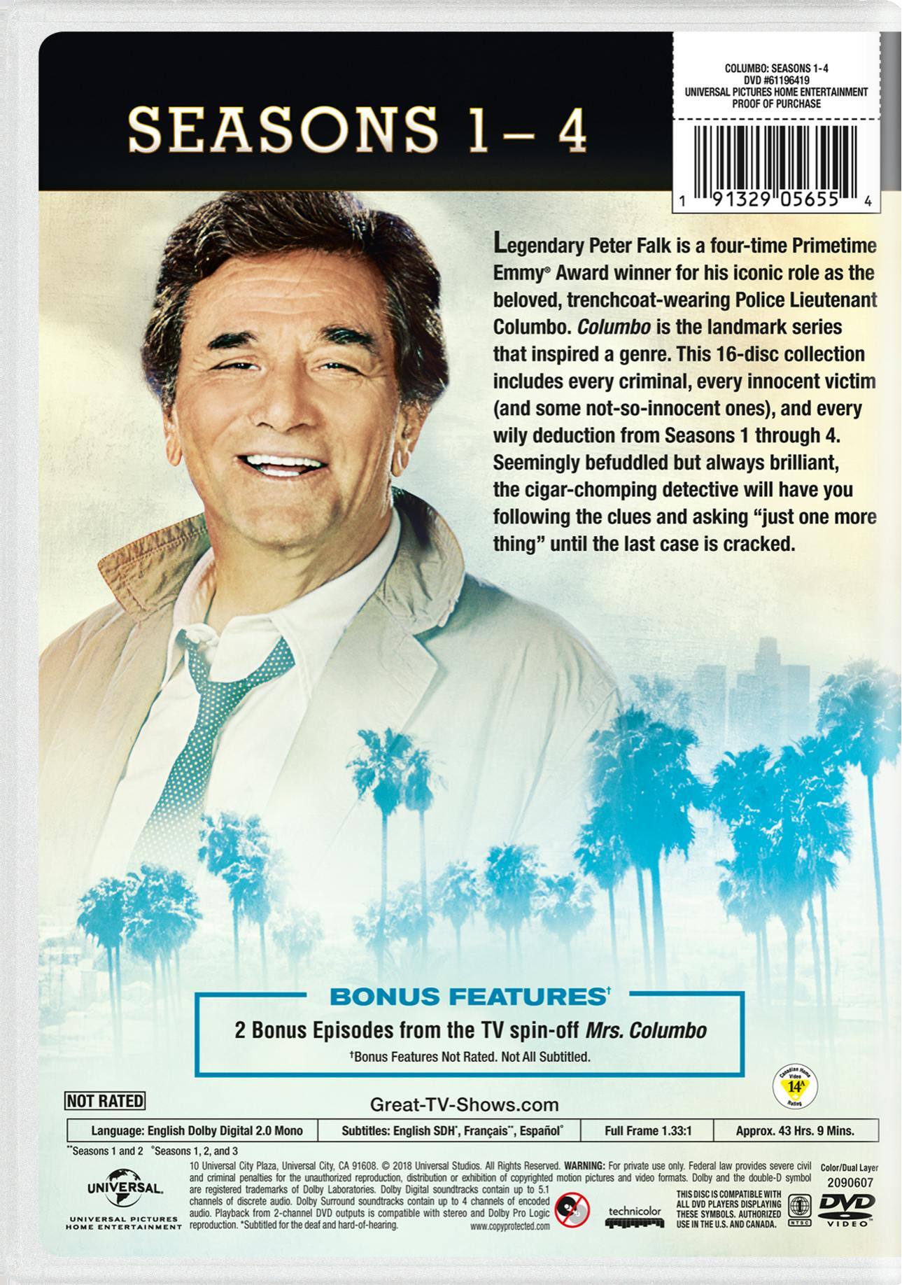 Angle. Columbo: Season 1-4 (DVD Set) [DVD].