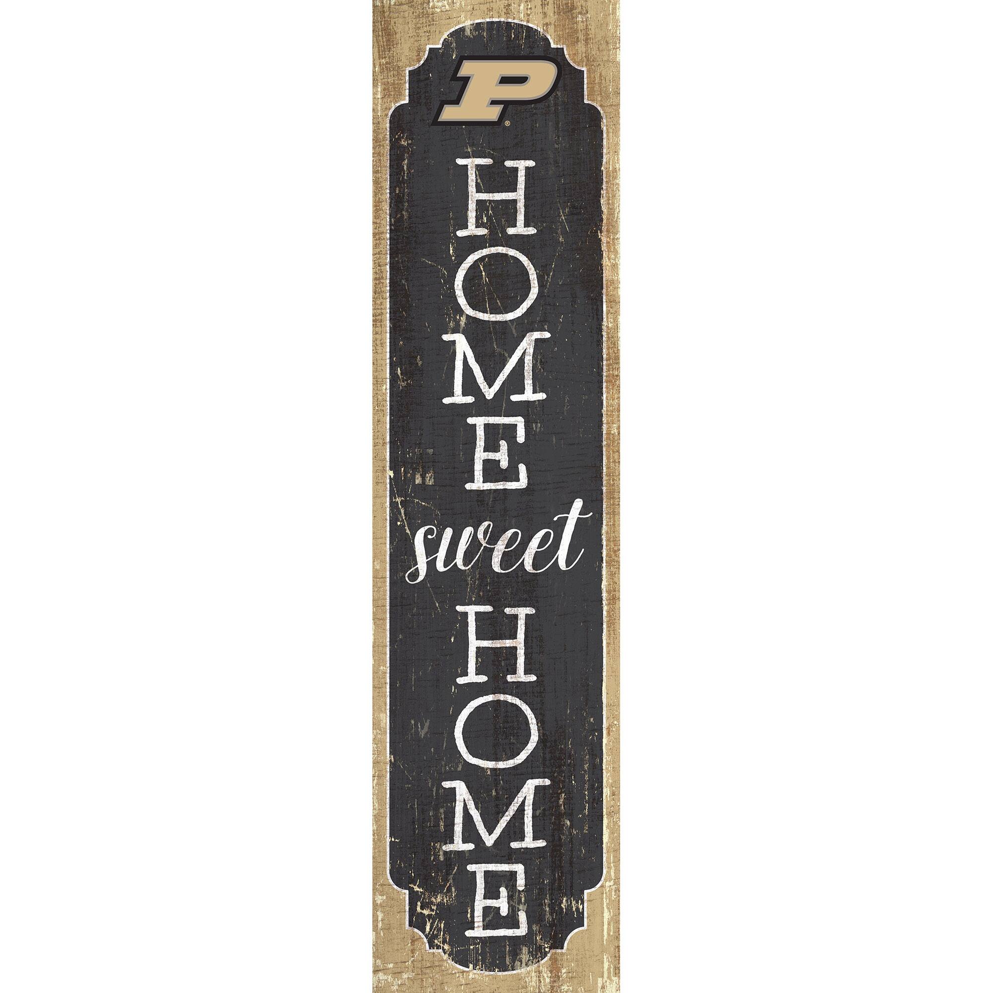 Purdue Boilermakers 24" Home Sweet Home Leaner Sign