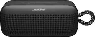 Front. Bose - SoundLink Plus Portable Bluetooth Speaker with Powerful Sound & Deep Bass - Black.