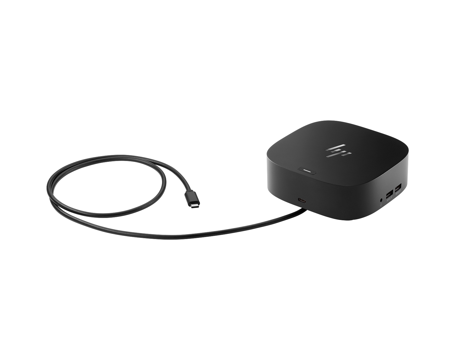 Angle. HP - HP USB-C Essential Dock G5 Bundle w/Dockztorm Hub–Multiport Docking Station with USB-C, HDMI, Ethernet, DisplayPort.