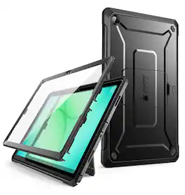SUPCASE - UB Pro Rugged Case for Galaxy Tab A11 Plus 11" – Built-In Screen Protector, Kickstand, 20 ft Drop Protection - Black