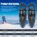 Product Information:
Please select the correct snowshoes size according to your weight:
Load refers to total weight of user plus anything they are carrying such as pack, equipment, etc.
Dimension:
* 21" X 8"
* 25" X 8"
* 30" X 9"
Weight/Pair:
* 3.3 lbs
* 3.5 lbs
* 4 lbs
Load:
* 65-155 lbs
* 110-200 lbs
* 150-260 lbs
Largest Shoe Size:
* 35-40EUR
* 35-45EUR
* 35-45EUR