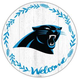 Fan Creations - Carolina Panthers 12" Welcome Circle Sign - Multicolor