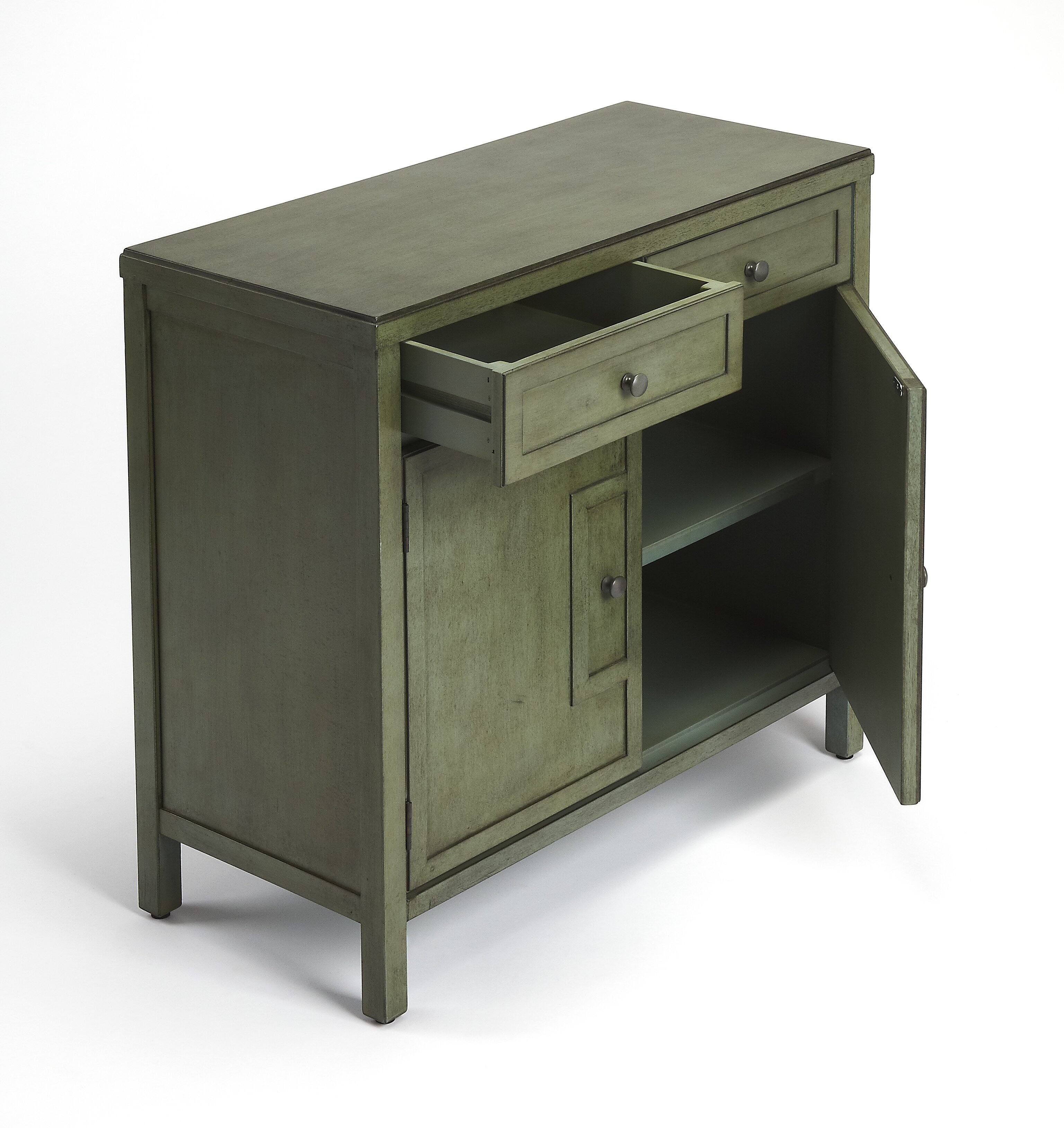 Alt View 1. Butler Specialty - Imperial 31 in. W Rectangular Wood 2 Drawer 2 Door Accent Cabinet - Green.