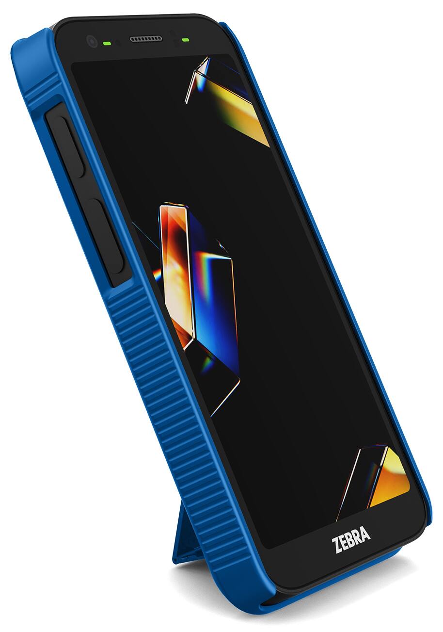 Alt View 9. Nakedcellphone - Case and Hand Strap Combo for Zebra TC501 Mobile Computer Scanner - Blue.