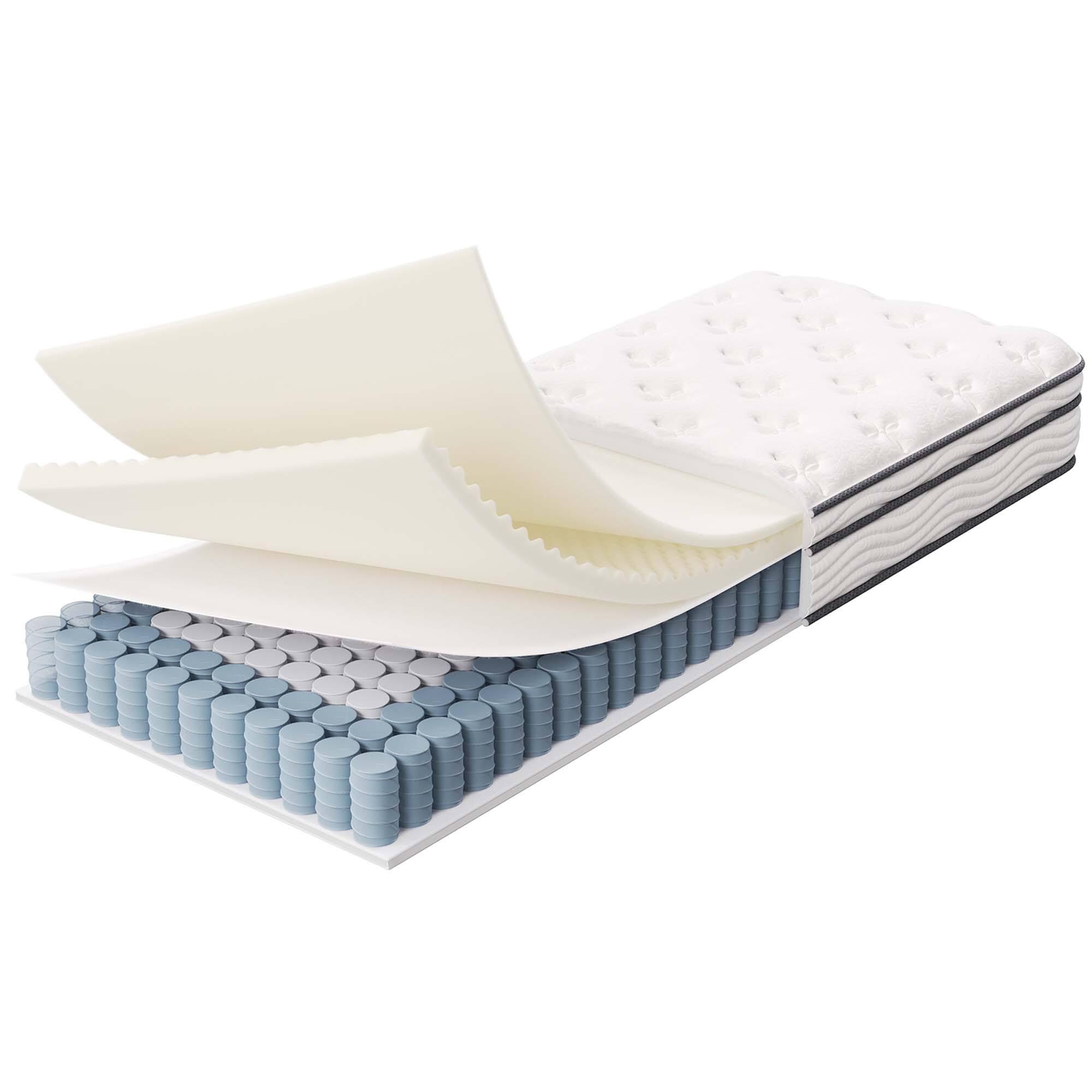 Alt View 2. Modway - Jenna 8" Innerspring and Foam Narrow Twin Mattress by Modway - White.