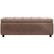 Front. Simpli Home - Hamilton Storage Ottoman - Distressed Umber Brown.