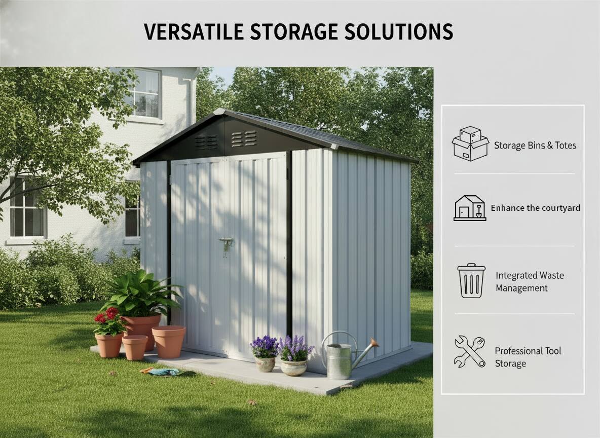 VERSATILE STORAGE SOLUTIONS

- Storage Bins & Totes
- Enhance the courtyard
- Integrated Waste Management
- Professional Tool Storage
