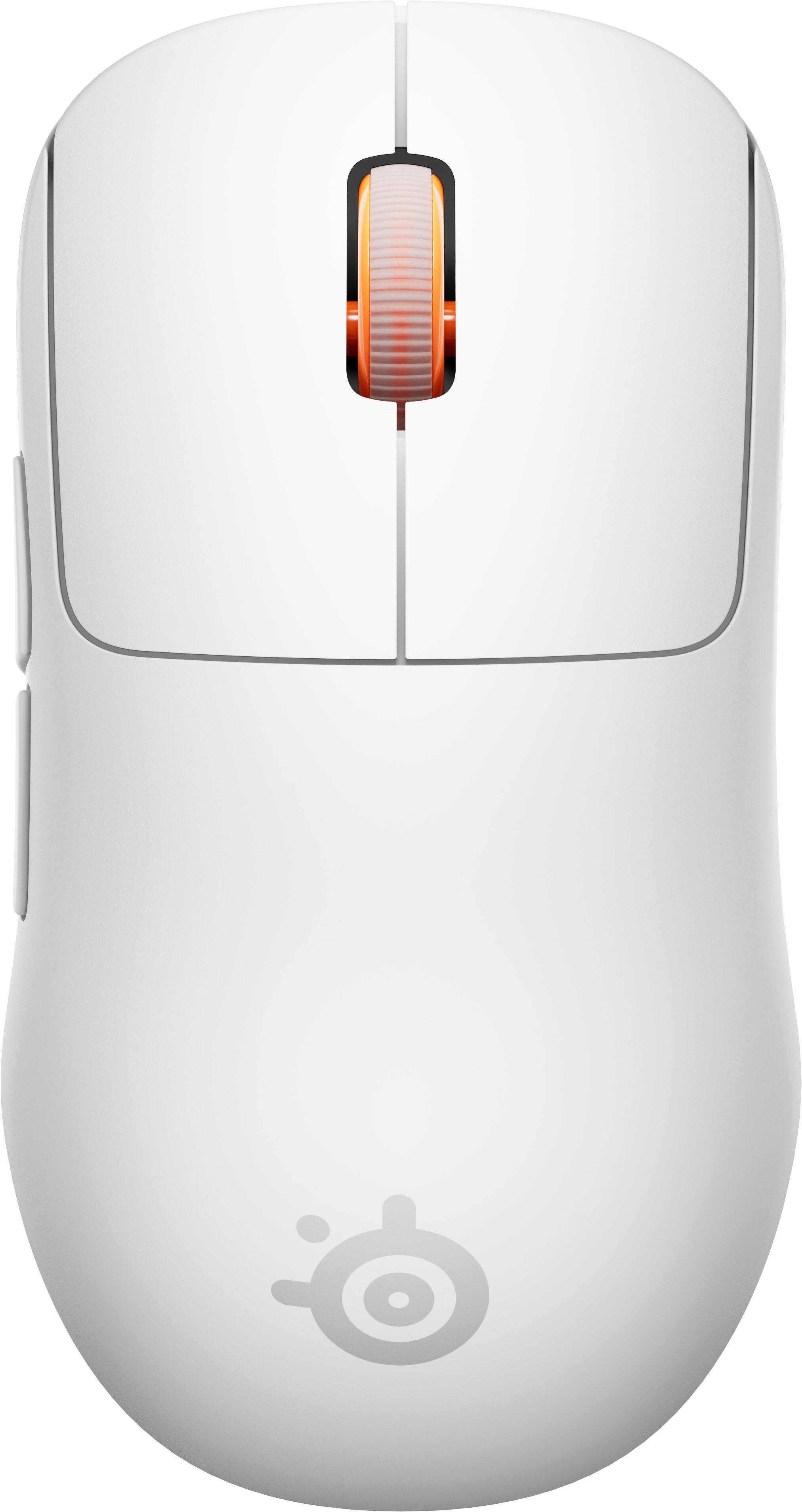 Alt View 10. SteelSeries - Sensei Pro Wireless Optical Symmetrical Gaming Mouse with 8K Polling – Ultra-Wideband/RF for PC - White.