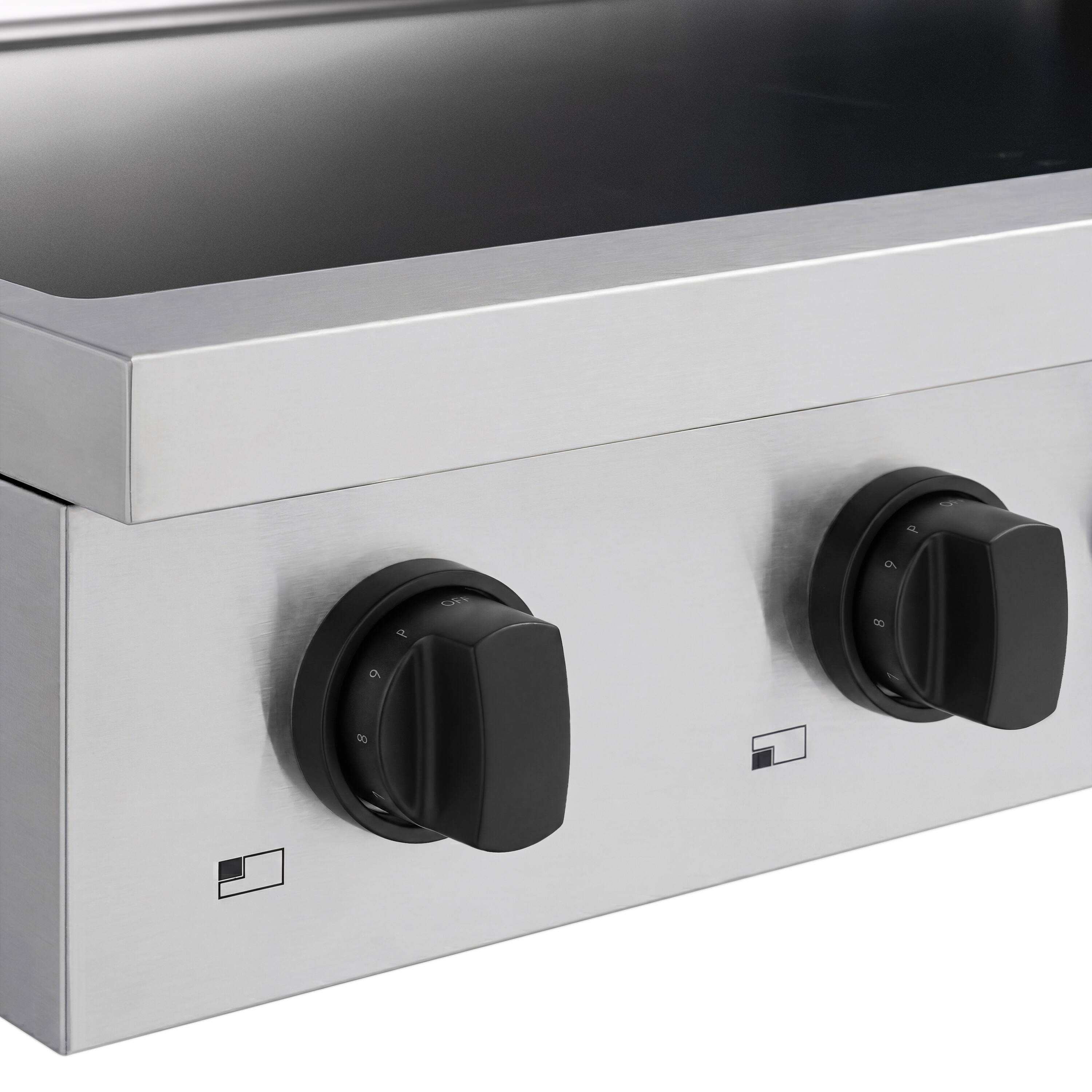 Alt View 9. ZLINE - Autograph 36 in. Paramount Built-in Induction Rangetop with 5 Elements in Stainless Steel and Matte Black Accents - Stainless Steel.