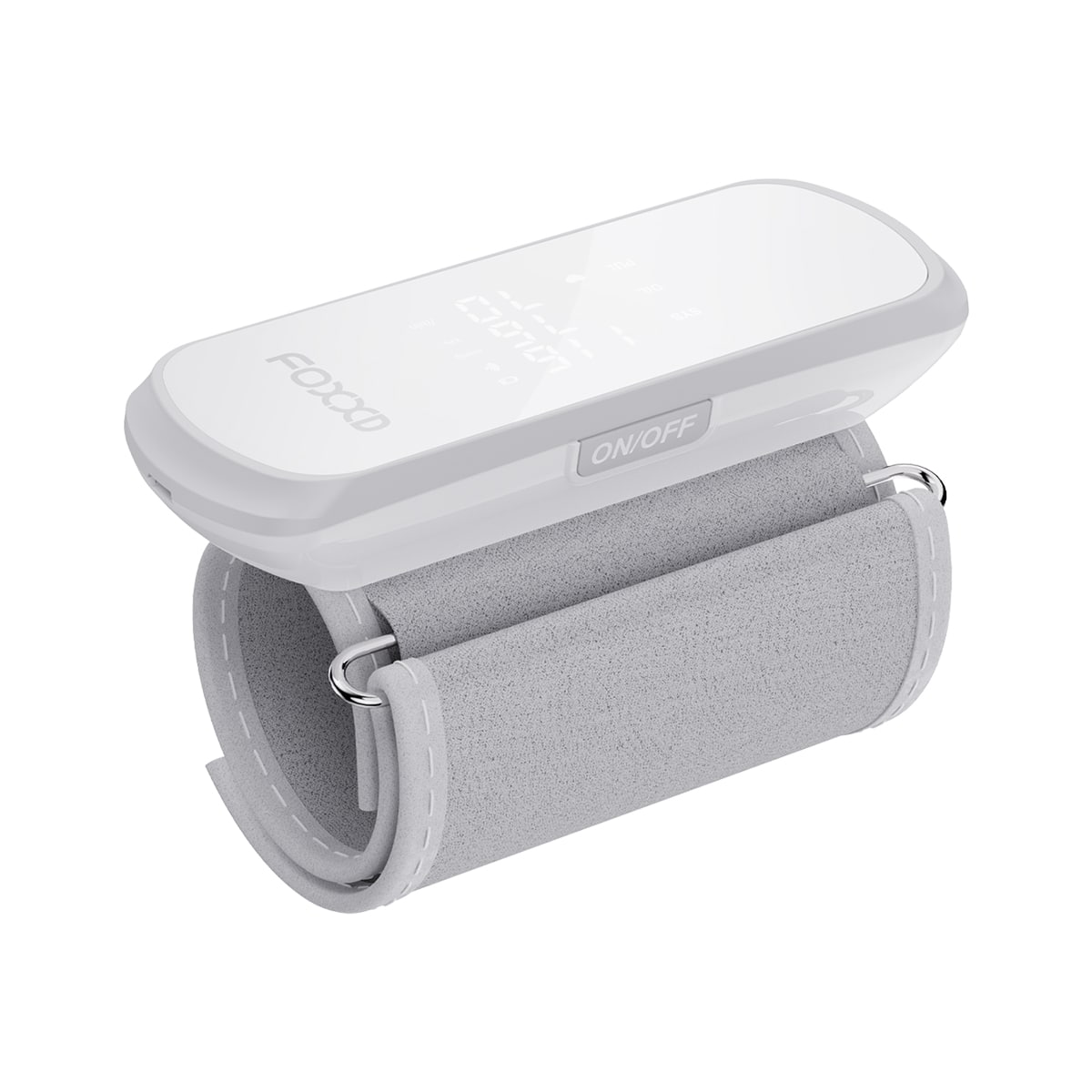 Foxxd - MS1 Smart Blood Pressure Monitor Auto Measure Bluetooth Sync Easy for Family Health - White