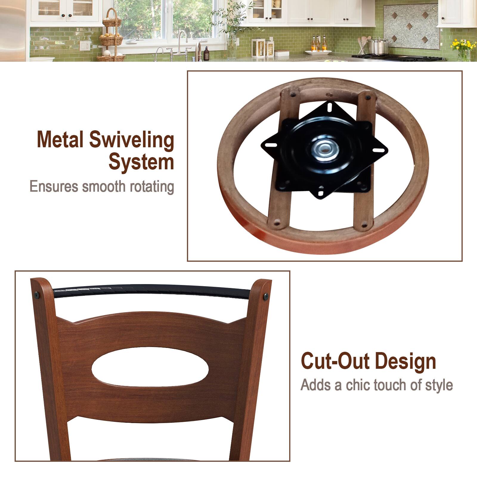 Metal Swiveling System, Cut-Out Design