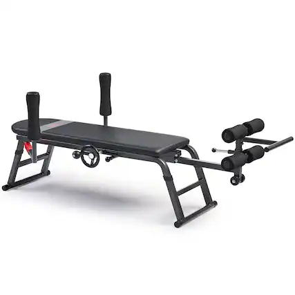 Front. Sunny Health & Fitness - Inversion Traction & Stretch Decompression Table - Black.