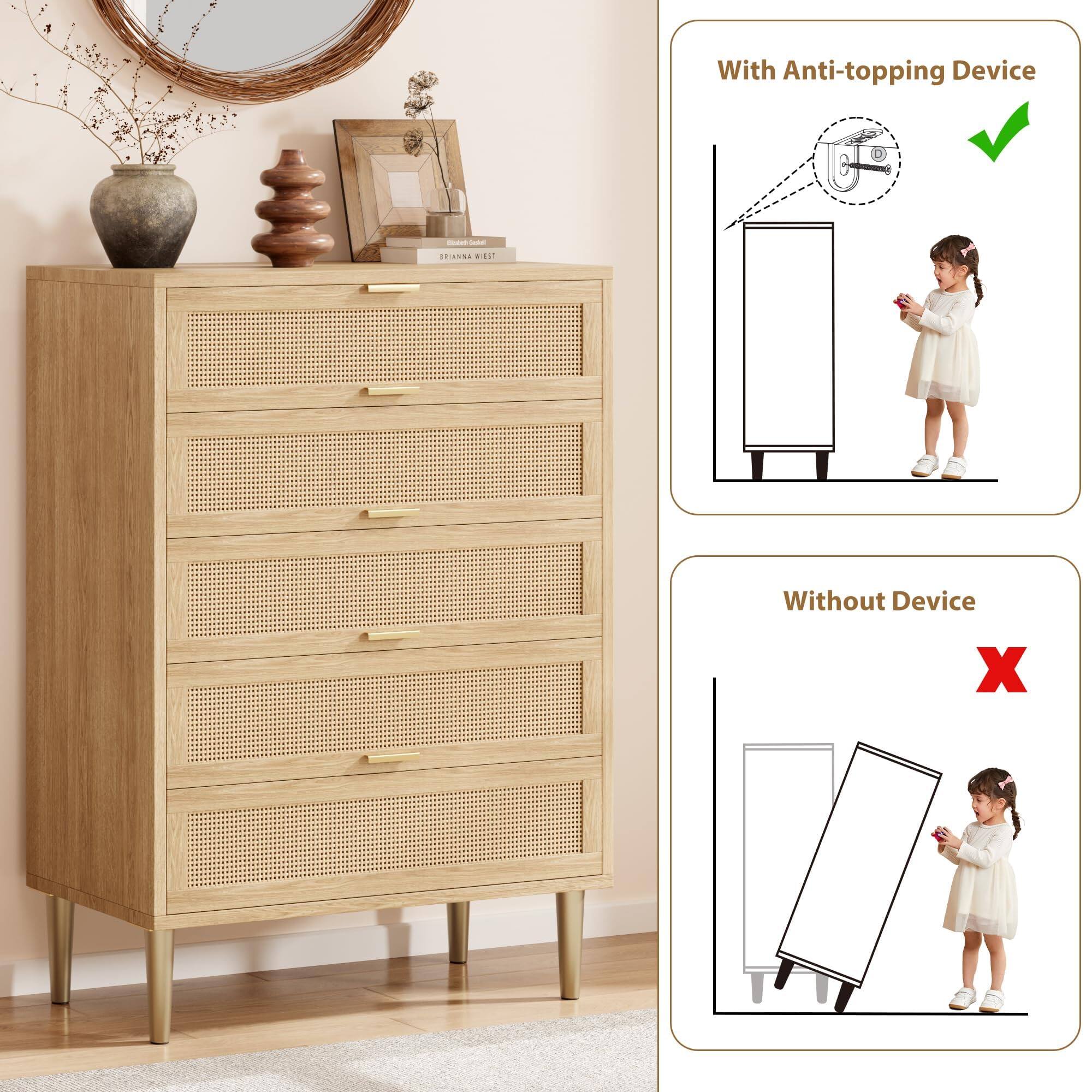 With Anti-topping Device  
ORIANNA REIST

Without Device