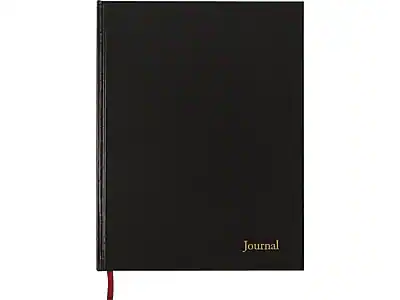 Front. TOPS - Executive Paper Journal, 8.5"W x 11"H - Black.