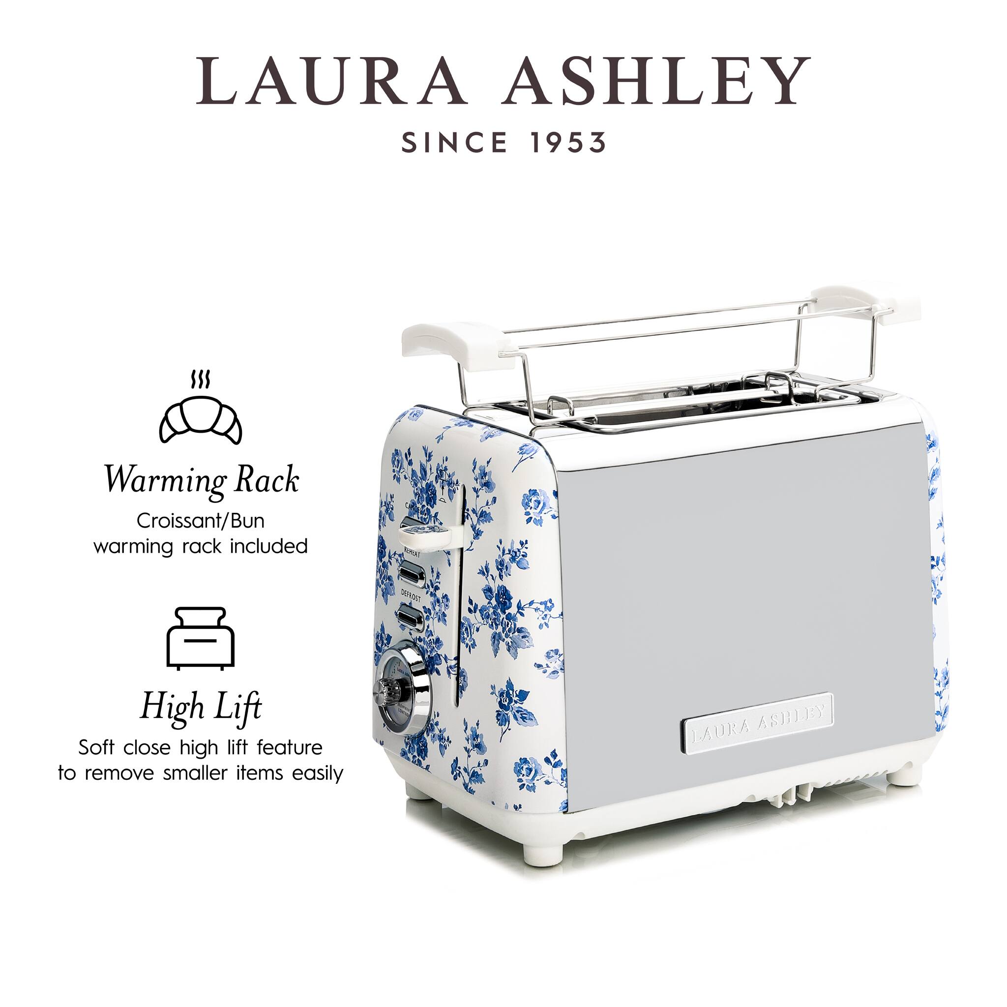 LAURA ASHLEY  
SINCE 1953  

$55  

Warming Rack  
Croissant/Bun warming rack included  

High Lift  
Soft close high lift feature to remove smaller items easily