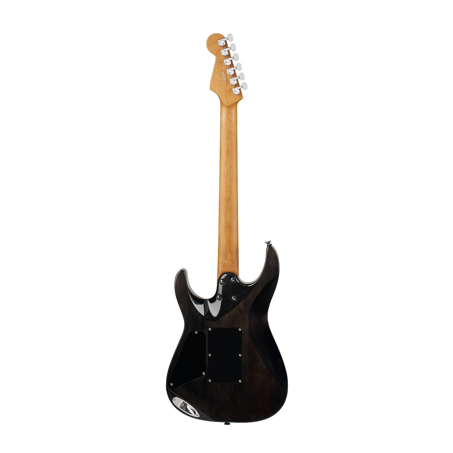 Angle. Charvel - Charvel Pro-Mod Plus DK24 HH 2PT EB QM 6-String Electric Guitar (Midnight Ocean).